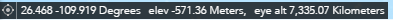 Display default coordinate system Display default coordinate system